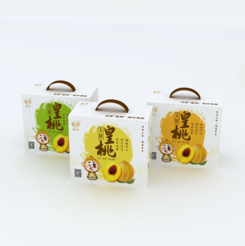 皇桃农产品包装盒设计