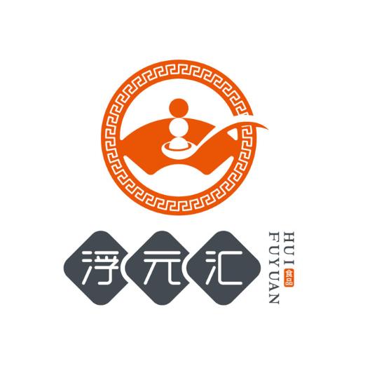 浮元汇餐饮logo设计