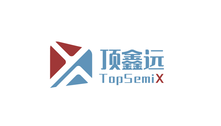 顶鑫远电子科技logo设计