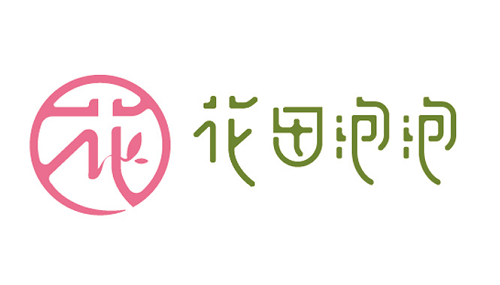 花田泡泡漱口水logo设计