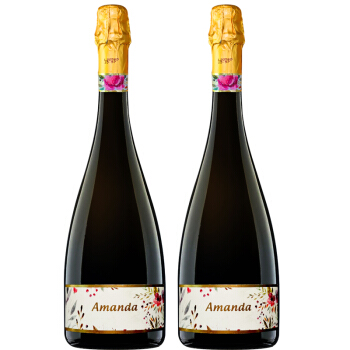 意大利进口气泡酒阿斯蒂产区阿曼达柯蒂斯果味白葡萄酒甜起泡酒无香槟杯包装袋设计作品案例赏析 
