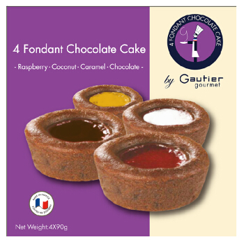 岩浆巧克力蛋糕包装袋设计作品赏析 